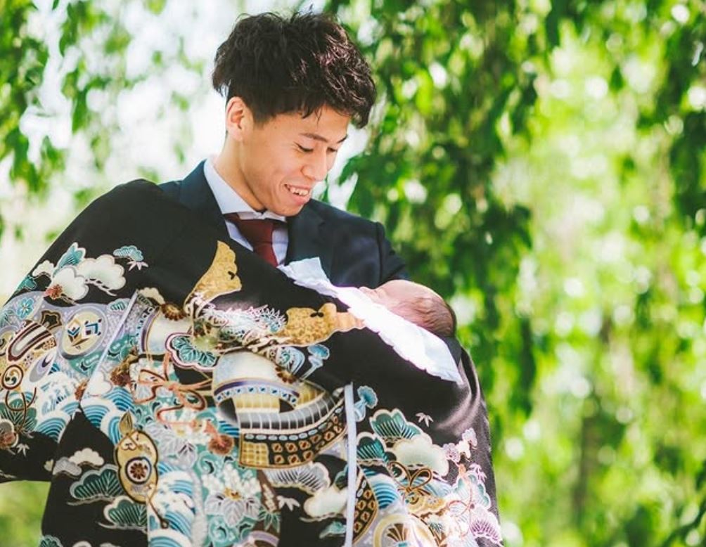 富田将馬と子供2